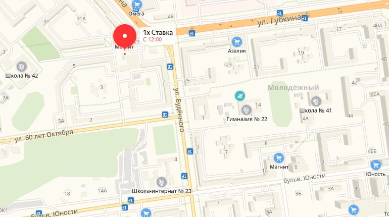 Красный октябрь белгород карта